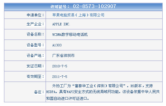 工信部電信設備認證中心查詢結(jié)果截圖